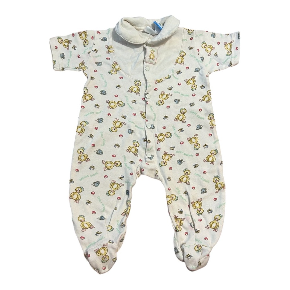 The Lullaby Club 90s Vintage‎ Duck Button Footed Sleeper